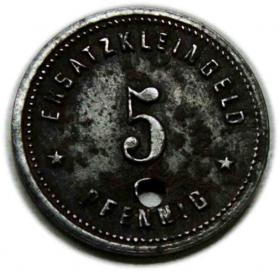 Picture for: 5 fenigów Główne Warsztaty Kolejowe Racibórz / Eisenbahn Haupt  Werkstatt Ratibor