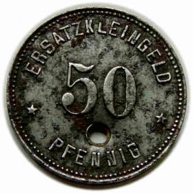 Picture for: 50 fenigów Główne Warsztaty Kolejowe Racibórz / Eisenbahn Haupt  Werkstatt Ratibor