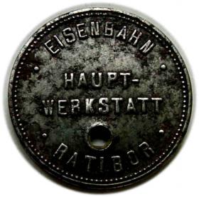 Picture 2 for: 50 fenigów Główne Warsztaty Kolejowe Racibórz / Eisenbahn Haupt  Werkstatt Ratibor