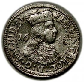 Picture for: 3 krajcary 1648 Ferdynand Karol Austria Hall