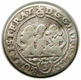 Picture for: 3 krajcary 1657 Jerzy III, Ludwik IV, Chrystian, Księstwo Brzesko  Legnicko  Wołowskie Brzeg