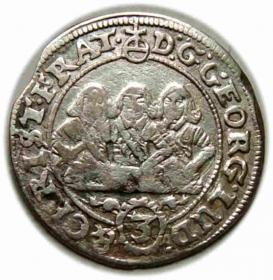 Picture for: 3 krajcary 1657 Jerzy III, Ludwik IV, Chrystian, Księstwo Brzesko  Legnicko  Wołowskie Brzeg