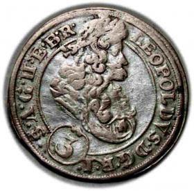3 krajcary 1696 Leopold I Habsburg Brzeg