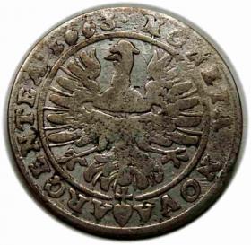 Picture 2 for: 15 krajcarów 1663 Jerzy III Brzeski Księstwo Brzesko  Legnicko  Wołowskie Brzeg