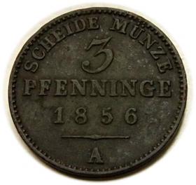 Picture for: 3 fenigi 1856 Fryderyk Wilhelm IV Prusy Berlin