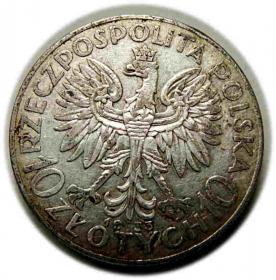 Picture 2 for: 10 zlotych 1933 Head of Woman II Republic of Poland Warsaw