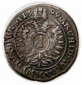 Picture 2 for: 1 kreuzer 1699 Leopold I Wroclaw