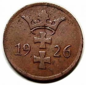 Picture 2 for: 2 fenigi 1926 Wolne Miasto Gdańsk