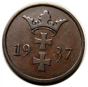 Picture 2 for: 2 fenigi 1937 Wolne Miasto Gdańsk