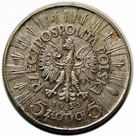 Picture 2 for: 5 złotych 1935 II RP Warszawa
