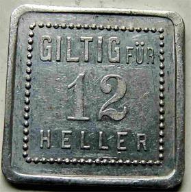 Picture for: 12 halerzy Cieszyn / Teschen żeton tramwajowy