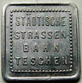 Picture 2 for: 12 halerzy Cieszyn / Teschen żeton tramwajowy