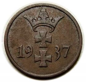 Picture for: 1 pfennig 1937 Free City of Danzig Gdansk