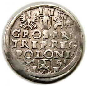 Picture 2 for: Trojak 1591 Zygmunt III Waza Poznań