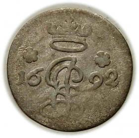 Picture 2 for: 4 pfennig 1692 Jobst Edmund von Brabeck Hildesheim