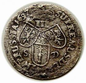 Picture 2 for: Trojak 1697 Fryderyk III Brandenburski Prusy Królewiec