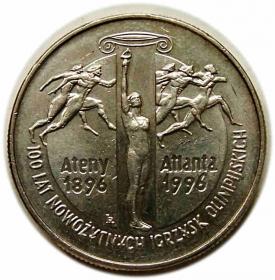 Picture for: 2 złote 1995 100 Lat Nowożytnych Igrzysk Olimpijskich III RP Warszawa