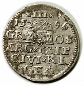 Picture 2 for: Trojak 1596 Zygmunt III Waza Ryga