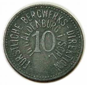 10 pfennig Walbrzych Waldenburg mining token