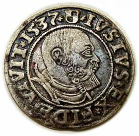 Picture for: Grosz 1537 Albrecht Hohenzollern Księstwo Pruskie Królewiec