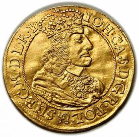 Picture for: Dukat 1658 Johann II. Kasimir Gdansk Danzig gold RARE!