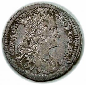 Picture for: 3 krajcary 1730 Karol VI Habsburg Wrocław