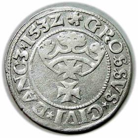 Picture 2 for: Grosz 1532 Zygmunt I Stary Gdańsk