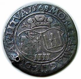Picture 2 for: Czworak 1568 Zygmunt II August Litwa Wilno