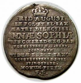 Picture 2 for: Dwugrosz 1717 August II Mocny Sas Drezno