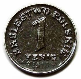 Picture for: 1 pfennig 1918 Polish Kingdom Stuttgart