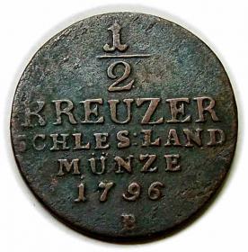 Picture for: 1/2 kreuzer 1796 Frederick William II Wroclaw