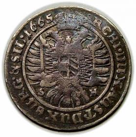 Picture 2 for: 6 krajcarów 1665 Leopold I Habsburg Wrocław