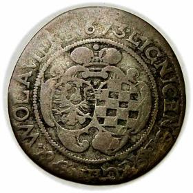 Picture for: 6 krajcarów 1673 Ludwika Anhalcka Księstwo Brzesko  Legnicko  Wołowskie Brzeg