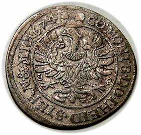 Picture 2 for: 6 groschen 1674 Silvius II Frederick Duchy of Olesnica