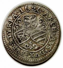 Picture 2 for: 3 krajcary 1626 Ferdynand II Habsburg Austria Graz