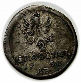 Picture 2 for: 2 groschel 1750 Frederick the Great Wroclaw
