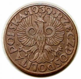 Picture 2 for: 5 groszy 1939 II RP Warszawa