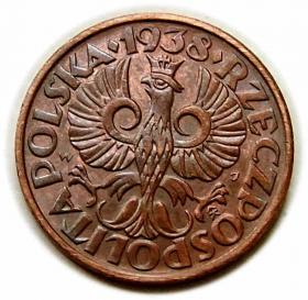 Picture 2 for: 2 grosze 1938 II RP Warszawa