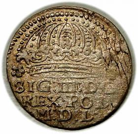 Picture for: Grosz 1612 Zygmunt III Waza Kraków