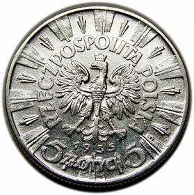 Picture 2 for: 5 złotych 1935 Józef Piłsudski II RP Warszawa