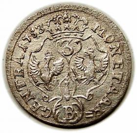 Picture 2 for: 3 kreuzer 1753 Frederick the Great Wroclaw