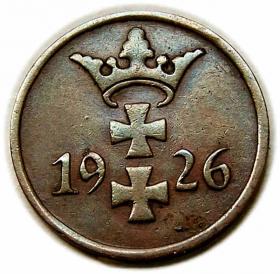 Picture 2 for: 1 pfennig 1926 Free City of Danzig Gdansk
