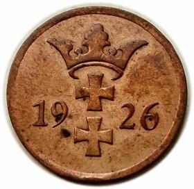 Picture 2 for: 2 fenigi 1926 Wolne Miasto Gdańsk Berlin