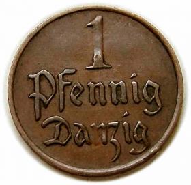 Picture for: 1 pfennig 1926 Free City of Danzig Gdansk