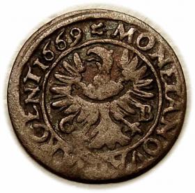Picture 2 for: 1 krajcar 1669 Chrystian Wołowski Księstwo Brzesko  Legnicko  Wołowskie Brzeg