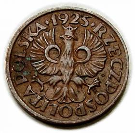 Picture 2 for: 1 grosz 1925 II RP Waszawa