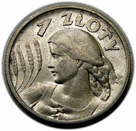 Picture for: 1 złoty 1925 Kobieta z kłosami II RP Londyn