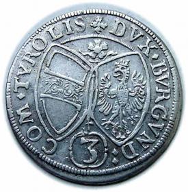 Picture 2 for: 3 krajcary 1656 Ferdynand Karol Austria Tyrol Hall