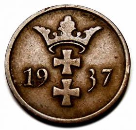 Picture 2 for: 2 fenigi 1937 Wolne Miasto Gdańsk