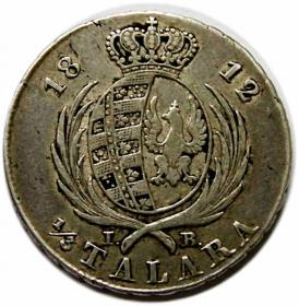 Picture 2 for: 1/3 talara 1812 Fryderyk August Księstwo Warszawskie Warszawa